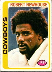 1978 Topps Football Card Robert Newhouse Dallas Cowboys sk7212