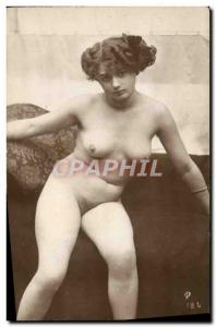 Postcard Old Woman Nude Erotic