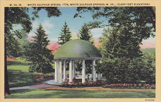 White Sulphur Spring 1778 White Sulphur Springs West Virginia