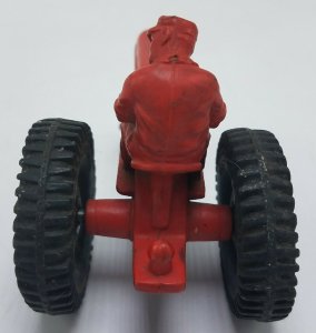 Vintage Auburn Rubber Co 4 Toy Tractor Red W/ Black Wheels