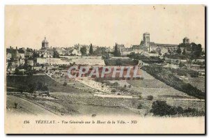 Postcard Old Vezelay General View of the Top of the Town