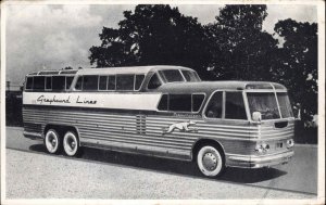 Greyhound Bus Scenicruiser Public Transportation 1954 Cancel Vintage Postcard