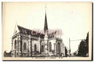 Old Postcard Boulogne The Church