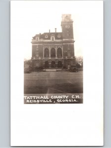 c1950 Tattnall County Court House Reidsville Georgia GA RPPC Real Photo Postcard