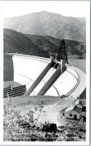 RPPC  REDDING, CA Cailifornia    SHASTA DAM  c1940s Eastman   Postcard