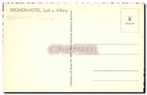 Kronen Hotel Arlberg Lech 1450m - Old Postcard