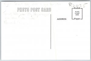 Newark Ohio 1960s Modern RPPC Real Photo Postcard Trust Building