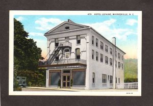 NC Hotel Lefaine Waynesville North Carolina Postcard