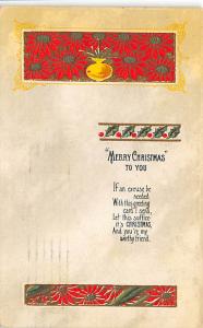 Christmas 1918 postal marking on front