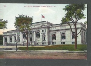 Ca 1909 Post Card Wash DC Carnegie Library
