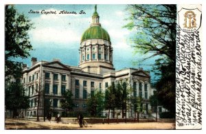 1907 Georgia State Capital, Atlanta, GA Postcard