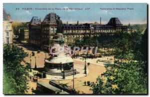 Old Postcard Set Of Paris Place Of The Republic