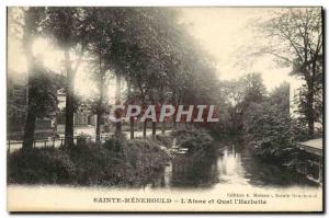 Old Postcard Sainte Menehould L & # 39Aisne And the dock & # 39Herbette