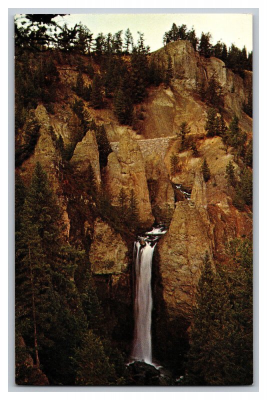 Vintage Postcard WY Tower Falls Yellowstone National Park Wyoming