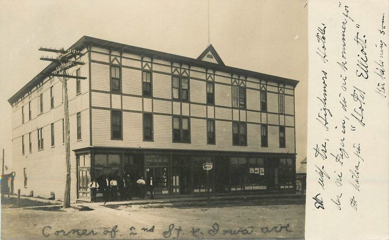 RPPC Postcard Southmore South Dakota Merchants Hotel C-1910 23-7378