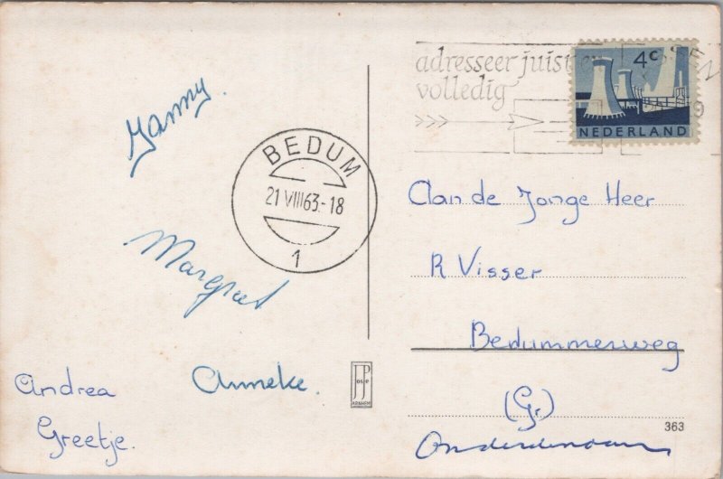 Netherlands Groeten Uit Norg Vintage RPPC C159