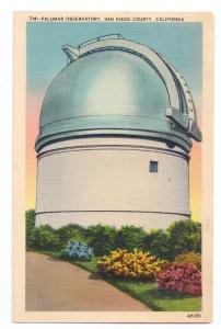 Palomar Observatory San Diego CA 1940 Linen