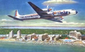 Eastern Airlines Golden Falcon DC 7B Airplane, Airlines, 1958 postal used 1958