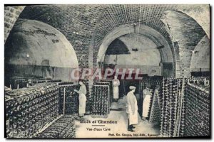 Old Postcard Folklore Wine Vintage Champagne Moet & Chandon View d & # 39A ce...