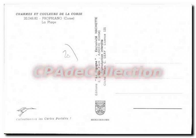 Postcard Modern Propriano The Beach