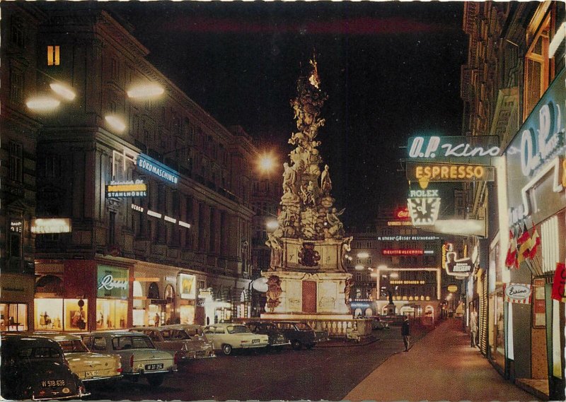 Austria Postcard Vienna by night