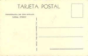 Los Angeles Lima Peru RPPC Postcard