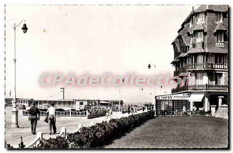 Old Postcard Trouville La Promenade