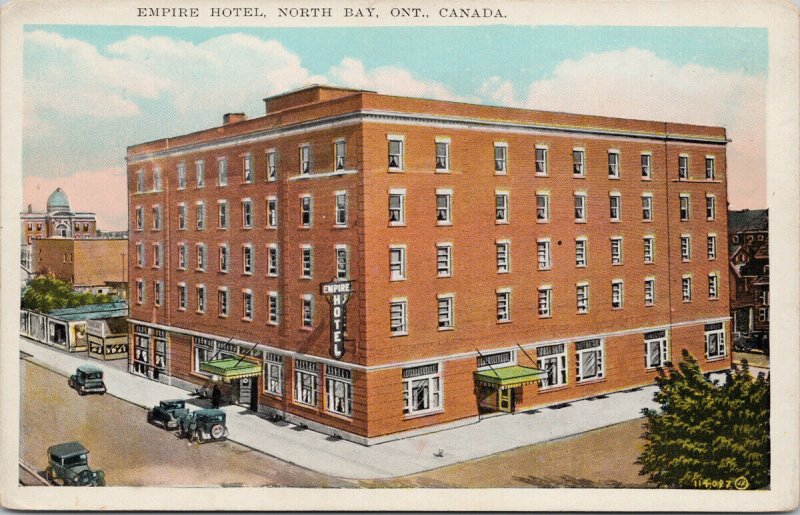 Empire Hotel North Bay Ontario ON Unused Postcard F16