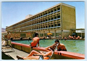 EILAT, ISRAEL ~ Swimming Pool QUEEN of SHEBA HOTEL 1973 ~ 4x6 Postcard