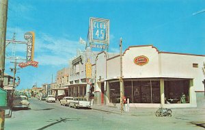 Ciudad Acuna Mexico Club 45 Mrs. Crosby Hotel & Cafe Postcard