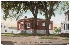 Freeport, Me, The B.H. Bartol Library, Carnegie Building