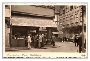 RPPC Frankfurt an der Schirn Butcher Shop Albert Germany UNP Postcard P28