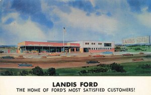 North Brunswick NJ Landis Ford Dealership Postcard