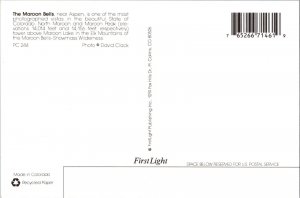 Continental Postcard The Maroon Bells Aspen, Colorado CF5