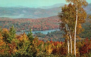 Postcard Streeter Pond Sugar Hill New Hampshire NH Rudy's Post Card Pub.