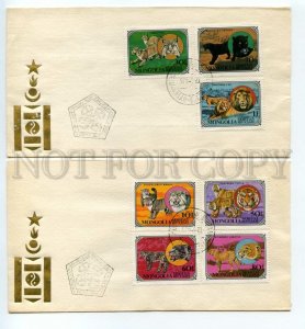 492554 MONGOLIA 1979 FAUNA Wild Cats TIGER Lion Cheetah Panther Snow Leopard SET