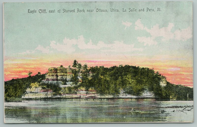 La Salle-Peru IL~Elegant Eagle Cliff E Of Starved Rock Above Illinois River~1910