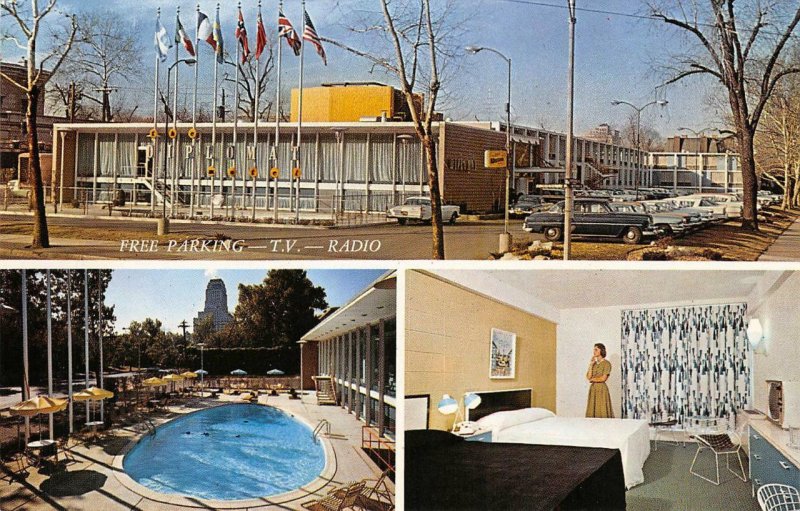 DIPLOMAT MOTEL St. Louis, MO Roadside Mid-Century Modern c1960s Vintage Postcard