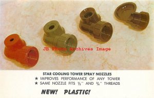 Advertising Postcard, Star Cooling Towers Inc, Plastic Spray Nozzles Ad, Houston