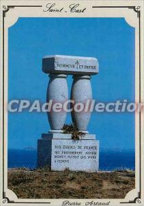 Postcard Moderne Saint Cast (North Cotes) Monument dedicated to the escapees ...