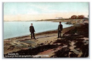 Patrol at Jerry's Point Life Saving Station Newcastle NH UNP UDB Postcard W13