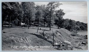 c1910's Twin Pines Resort Whipholt Minnesota MN RPPC Photo Antique Postcard