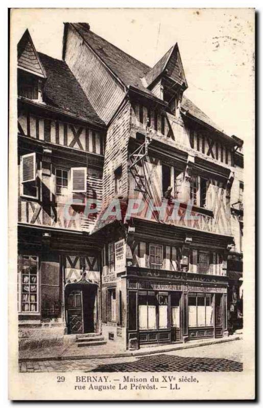 Old Postcard Bernay House 15th Street Auguste le Prevost