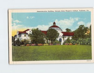 Postcard Administration Building George State Womens College Valdosta GA USA