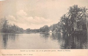 GEZICHT OP HET GEBOUWEN GEZLEN MALANG INDONESIA POSTCARD (c. 1910)