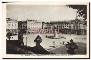 Old Postcard Nancy Place Sonislas Vue Prize Since Grand Stanislas restaurant