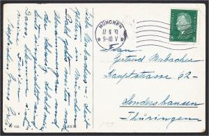 Germany Beer Drinker with Radish and Waitress Postcard 1910s-1920s