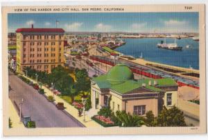 Harbor & City Hall, San Pedro Harbor CA