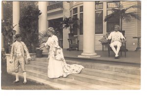 Real Photo, She Stoops to Conquer, Performance of Play, Shore Acres, 1910
