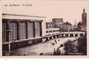 France Le Havre La Gare Train Station Real Photo